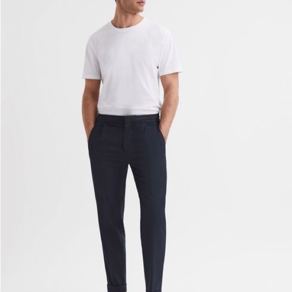 Reiss Brighton drawstring pants in Navy .. W 32 - Picture 2 of 8
